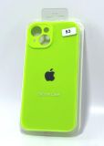 Чохол iPhone 15Plus Silicon Case original FULL Camera №53 neon green (4you)