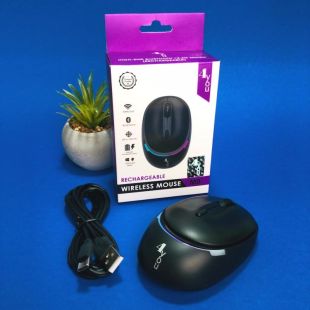 Миша бездротова 4you M9 black (Rainbow,Тиха, АКБ, 2.4G+BT, Type C, 6кн, 12міс гарантія )-НОВИНКА!